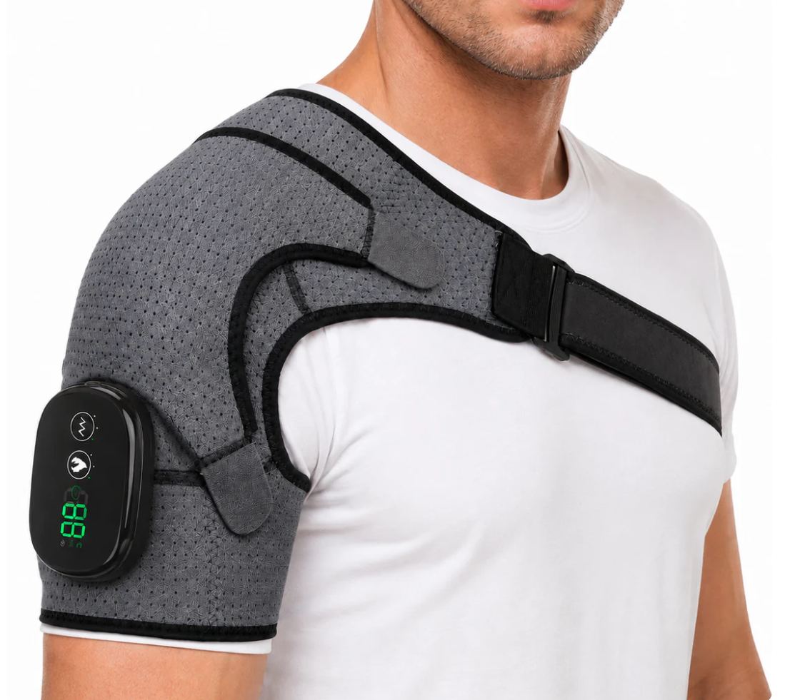 Heated Shoulder Massager with Vibration Therapy